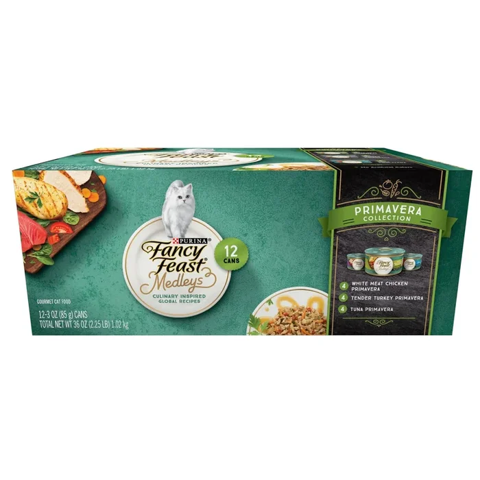 Fancy Feast Elegant Medleys Salmon Primavera Canned Cat Food