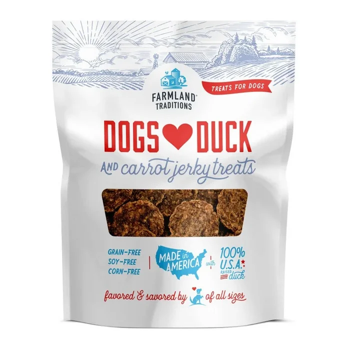 Farmland Traditions, Farmland Traditions Dogs Love Duck & Carrot Dog Treats, 40 Ounces