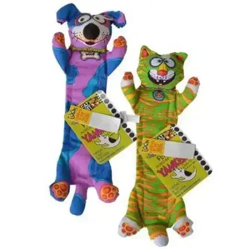 Fat Cat Incredible Strapping Flip Flop Yankers Dog Toy – Assorted