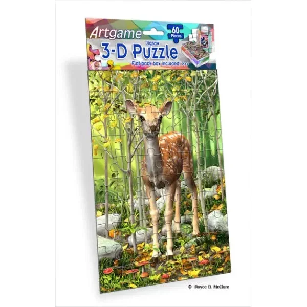Fawn 3D Artgame 60 Piece Puzzle MINI/FAWN