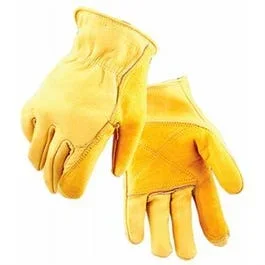 Fencing Work Gloves, Gold Cowhide, Men’s L