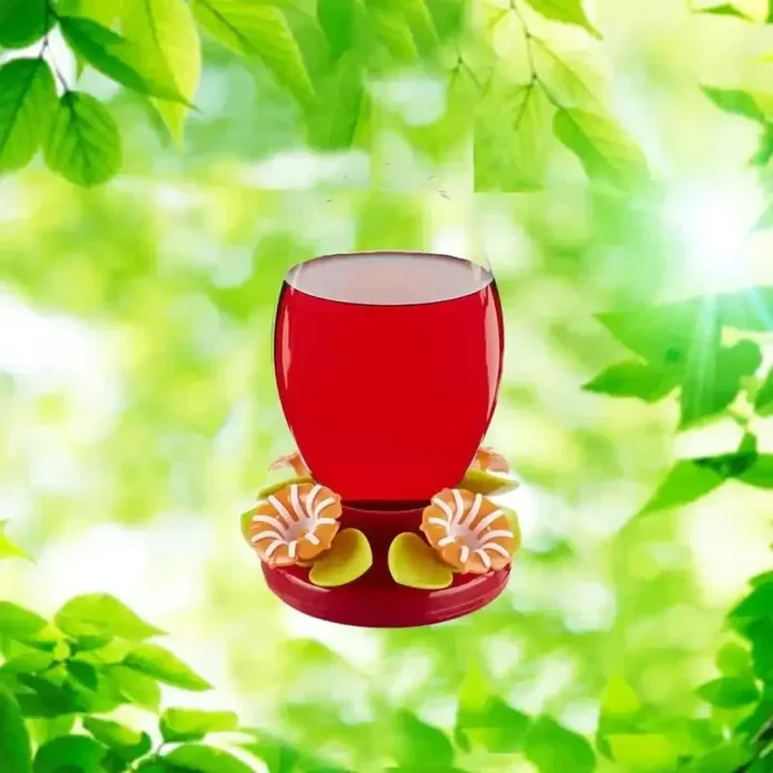 Festive Flower 32 oz. Hummingbird Feeder
