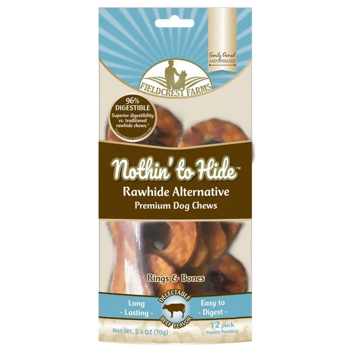 Fieldcrest Farms, Fieldcrest Farms Nothin’ to Hide Ring Bone Dog Treat, 1 Each / Beef