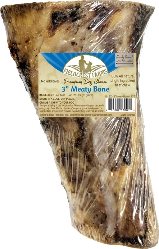 Fieldcrest Farms Meaty Bones Natural Dog Chews – 3 In – 30 Pack