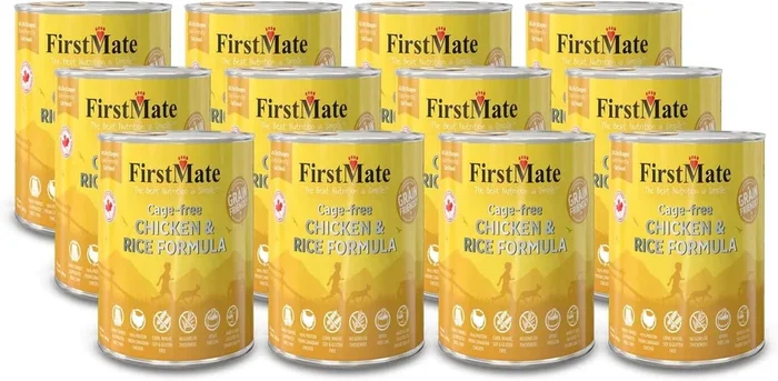 FirstMate Chicken and Rice Canned Dog Food – 12.2 Oz – Case of 12