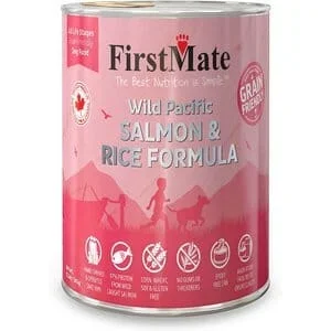 FirstMate Salmon and Rice Canned Dog Food – 12.2 Oz – Case of 12
