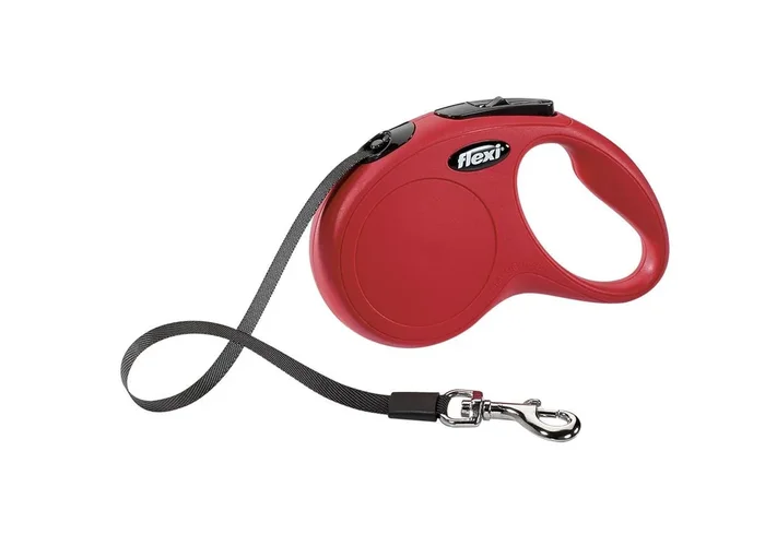 Flexi Classic Tape Rectractable Dog Leash – 55 Lbs – Red – Medium – 16 Feet