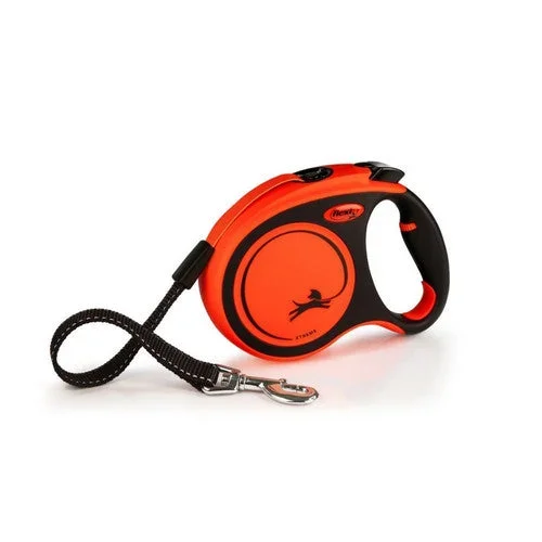 Flexi, Flexi Xtreme Retractable Leash, Orange & Black, Small, 16 Feet