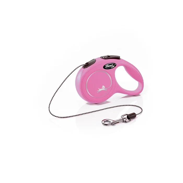 Flexi New Comfort Tape Rectractable Dog Leash – 26 Lbs – Pink – Extra Small – 10 Feet