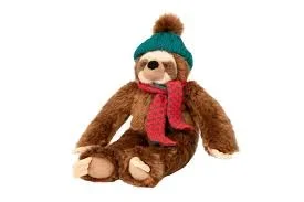 Fluff & Tuff Holiday Eddie Sloth Dog Toy