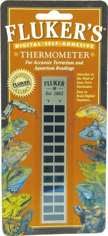 Fluker’s Digital Self-Adhesive Thermometer White 1ea