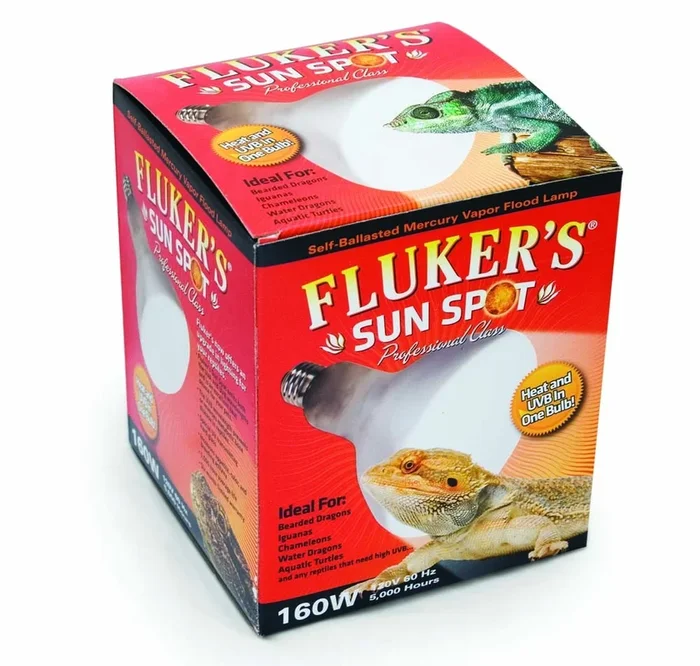 Fluker’s Sun Spot Mercury Vapor Bulb White 1ea/160 W
