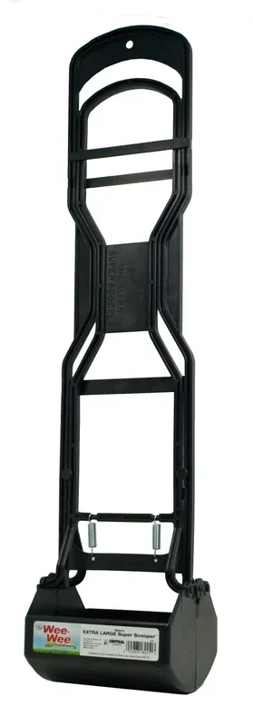 Four Paws Allen’s Super Dog Scooper For Grass Plain Hard Surfaces Black – 6 in X 6.38 in X 29 in