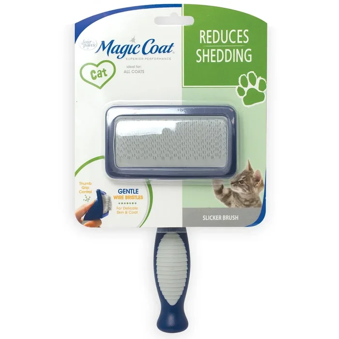 Four Paws Magic Coat Cat Slicker Brush – One Size