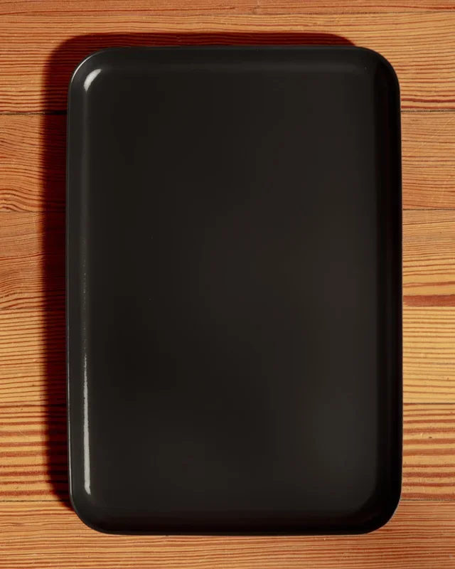 Fresco Dog Bowl Tray in Black (FINAL SALE)