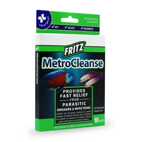 Fritz Aquatics, Fritz MetroCleanse Anti-Parasitic Medication, 200g, 1 Each/10 Count