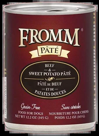 Fromm Grain Free Beef & Sweet Potato Pâté Canned Dog Food