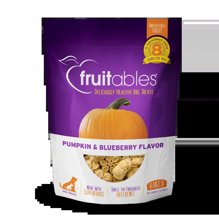 Fruitables Baked Pumpkin & Blueberry 7-oz, Dog Treat