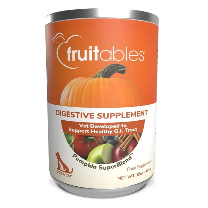 Fruitables Pumpkin Digestive Supplement For Dog & Cat, 15oz