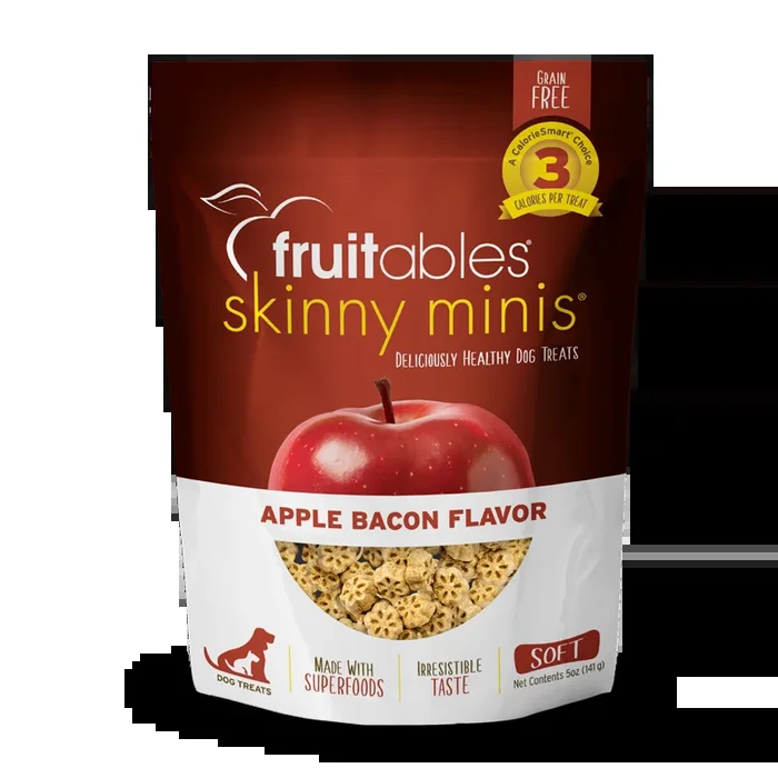 Fruitables Skinny Minis Apple & Bacon 5-oz, Dog Treat