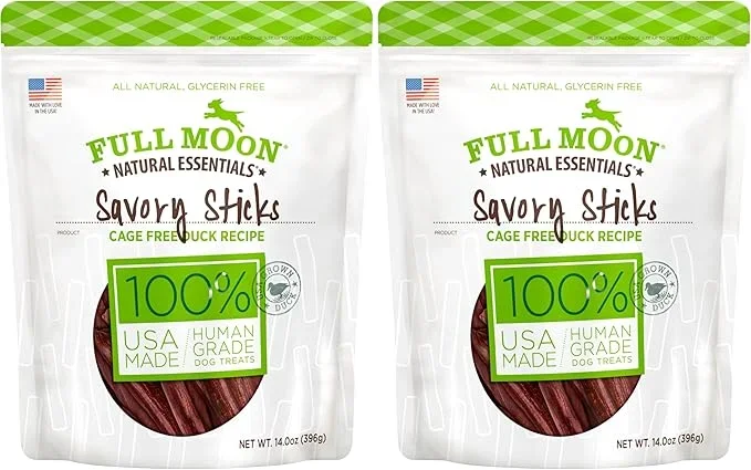 Full Moon Essential Duck Savory Sticks 14.0 oz (Pack of 2)