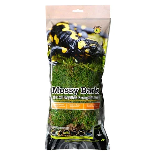 Galapagos, Galapagos Moss Basking Bark, Green, Brown, 1 Each/12 In – 15 in