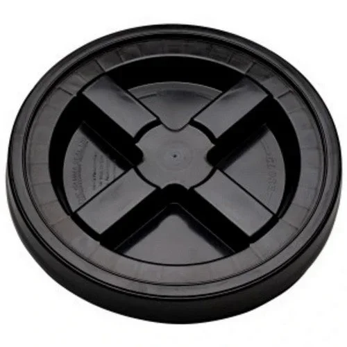 Gamma Plastics, Seal Lid Black Gamma, 1 Count