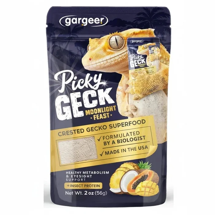 Gargeer Picky Geck Moonlight Feast – Premium Crested Gecko Food