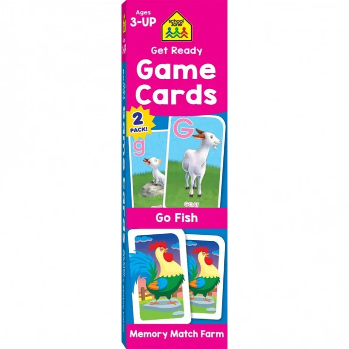 Get Ready Game Cards Go Fish and Memory Match Farm 2-Pack 04077