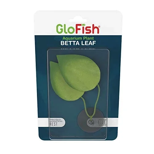 Glofish Betta Leaf Plastic Aquarium Plant – 4 Oz