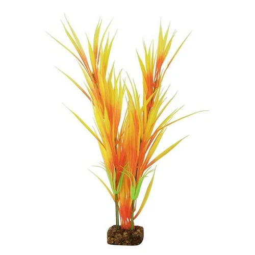 GloFish, Plastic Aquarium Plant – Orange/Yellow, Large