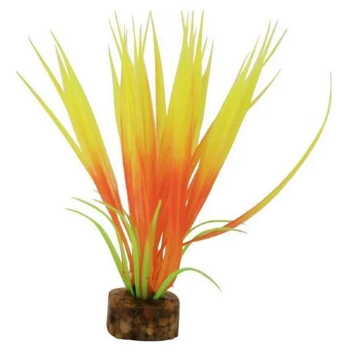 GloFish, Plastic Aquarium Plant – Orange/Yellow, Small