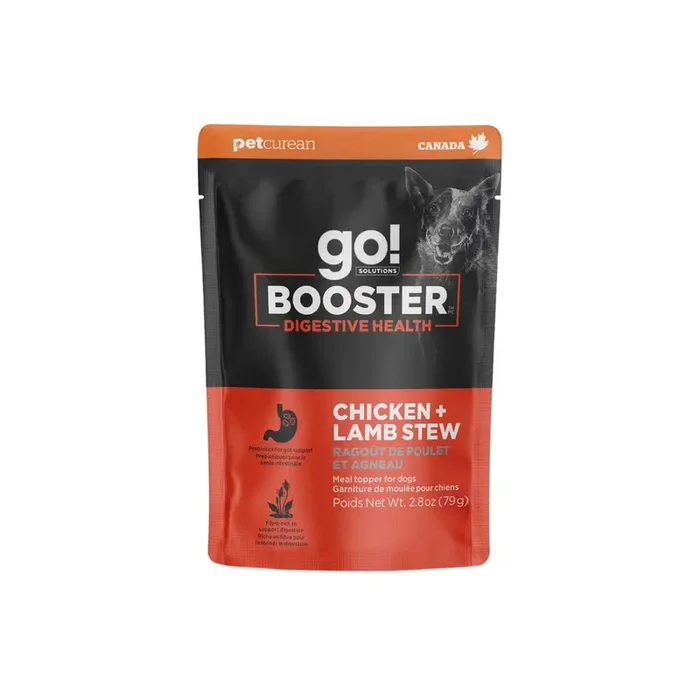 Go! Solutions Booster Digestive Health Chicken & Lamb Stew Wet Dog Food 24ea/2.8 oz