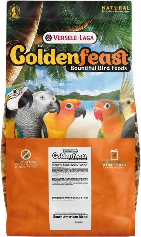 Goldenfeast South American Blend Cockatiel Bird Food – 17.5 Lbs