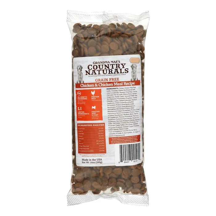 Grandma Mae’s Country Naturals Dog Limited Ingredient Diet Grain-Free Chicken – 9 Oz