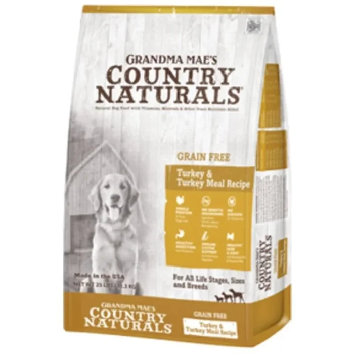 Grandma Mae’s Country Naturals Dog Limited Ingredient Diet Grain-Free Turkey – 14 lbs