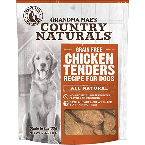 Grandma Mae’s Country Naturals Dog Tenders Chicken – 5 Oz