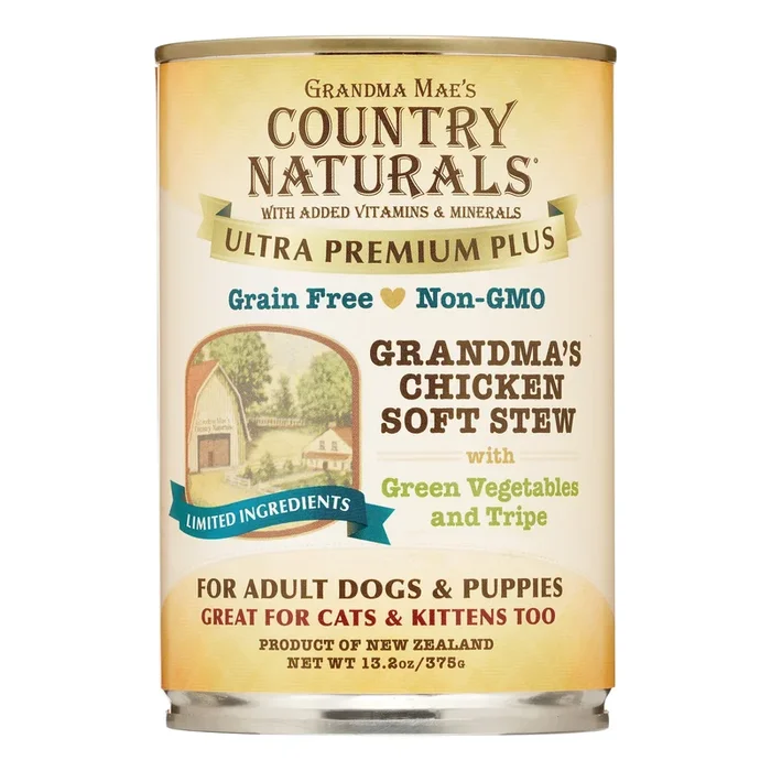 Grandma Mae’s Country Naturals Dog Ultra Grain-Free Chicken – 13.2 Oz – Case of 12
