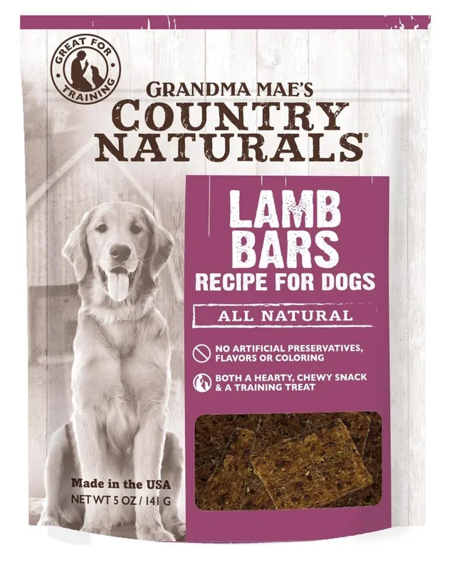 Grandma Mae’s Country Naturals Grain Free Lamb Bars Dog Treats 1ea/5 oz