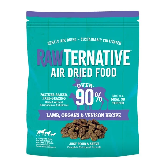 Grandma Mae’s Country Naturals, Grandma Mae’s Country Naturals Rawternative Air Dried Dog Food, Lamb, Organs & Venison, 3 Lbs