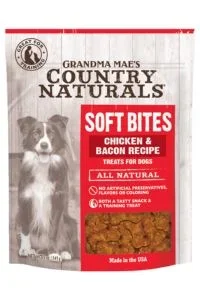 Grandma Mae’s Country Naturals Soft Bites Chicken Bacon Soft and Chewy Dog Treats – 5 Oz