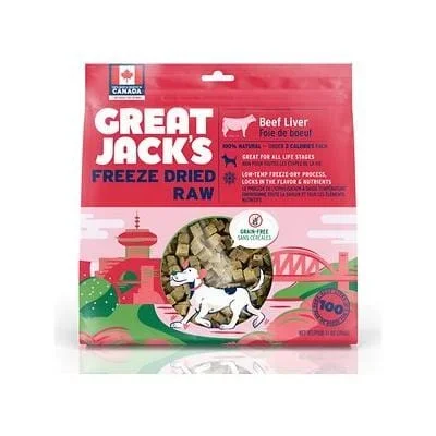 Great Jacks Beef Liver Freeze-Dried Jerky Dog Treats – 14 Oz