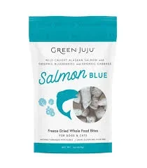 Green JuJu Dog Freeze-Dried Salmon Blue Topper, 3oz