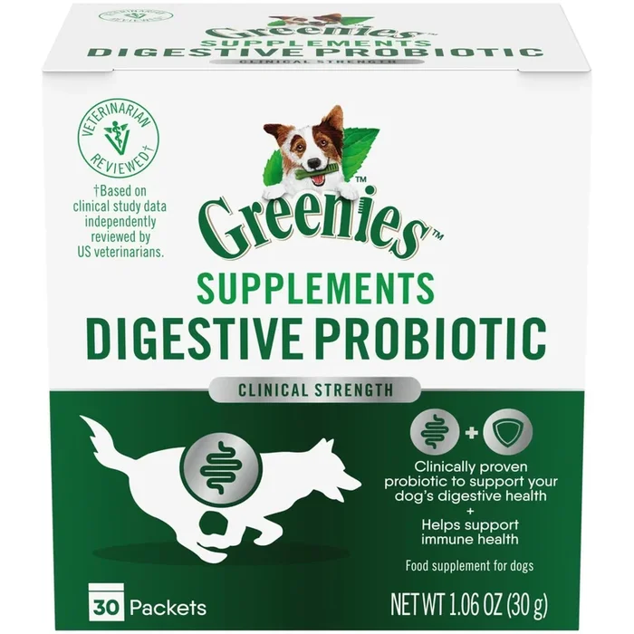 Greenies Digestive Probiotic Powder Dog Supplement – 1.06 Oz