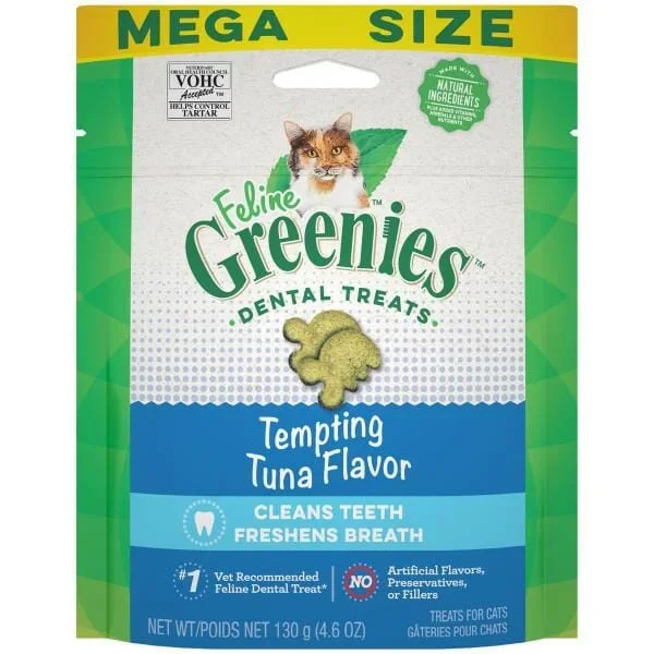 Greenies Feline Tuna Dental Cat Treats – 4.6 oz