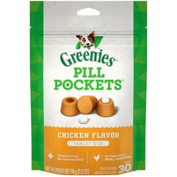 Greenies 狗用药丸袋 鸡肉味 30 片