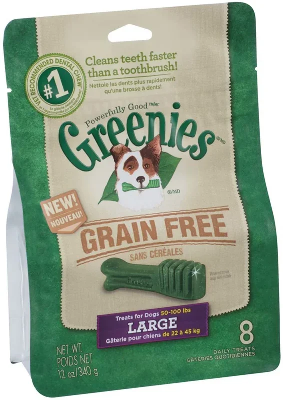 Greenies Grain Free Dog Dental Treats Large Original 1ea/12 oz, 8 ct