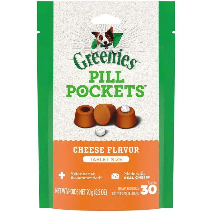 Greenies Pill Pockets Canine Cheese Flavor Dog Treats