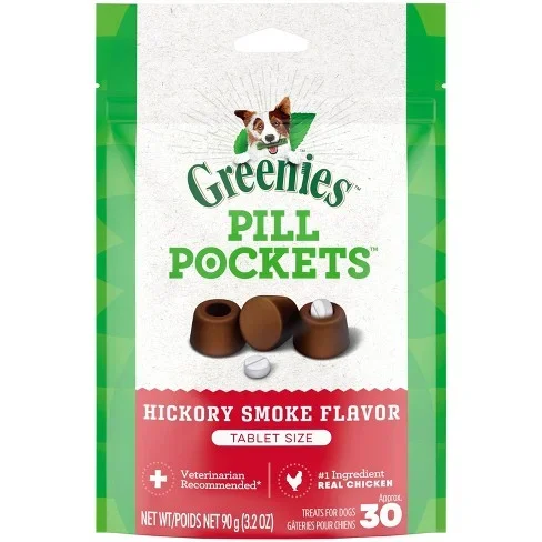 Greenies Pill Pockets Canine Hickory Smoke Flavor Dog Treats