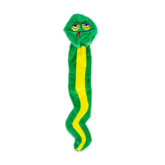 Guru, GURU Hide-A-Tail Snake Plush Puzzle Dog Toy, Green, Large